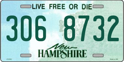 NH license plate 3068732