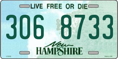 NH license plate 3068733