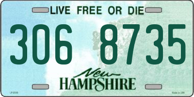 NH license plate 3068735