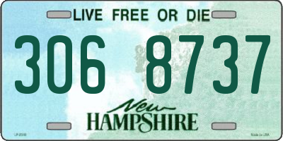 NH license plate 3068737
