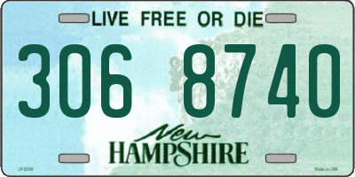 NH license plate 3068740