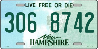 NH license plate 3068742