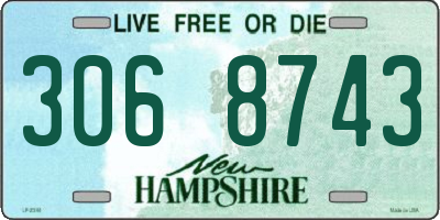 NH license plate 3068743