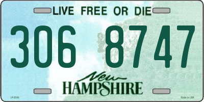 NH license plate 3068747