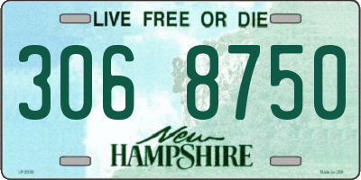 NH license plate 3068750