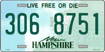 NH license plate 3068751