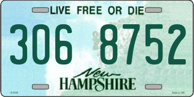NH license plate 3068752