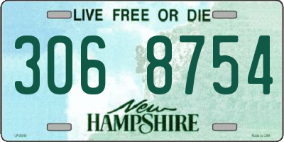 NH license plate 3068754