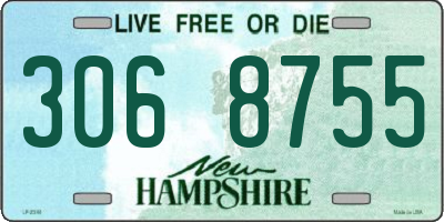 NH license plate 3068755