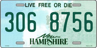 NH license plate 3068756