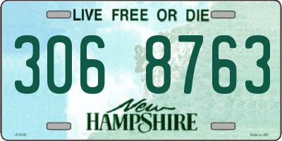 NH license plate 3068763