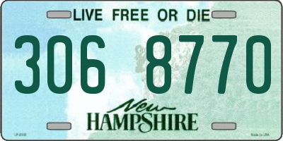 NH license plate 3068770