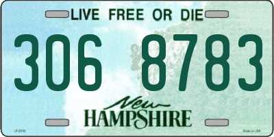 NH license plate 3068783