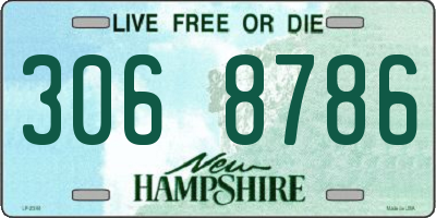 NH license plate 3068786