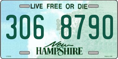 NH license plate 3068790