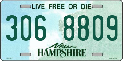 NH license plate 3068809