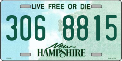 NH license plate 3068815