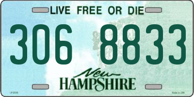 NH license plate 3068833
