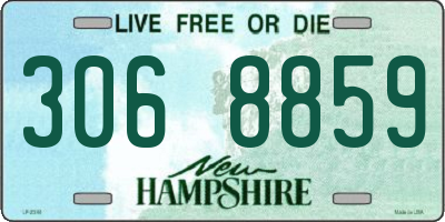 NH license plate 3068859