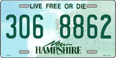 NH license plate 3068862