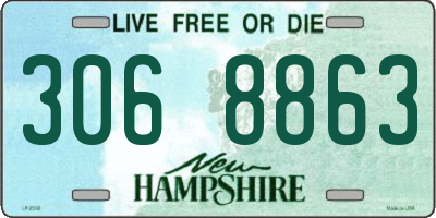 NH license plate 3068863