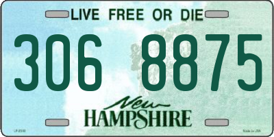 NH license plate 3068875