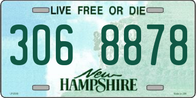 NH license plate 3068878
