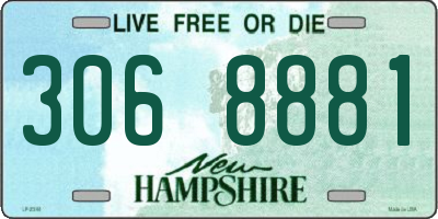 NH license plate 3068881