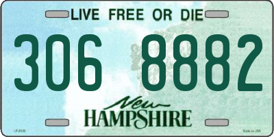 NH license plate 3068882