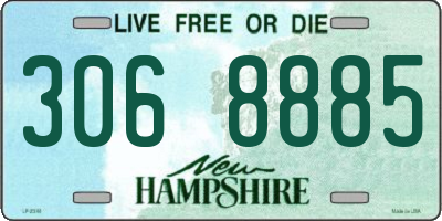 NH license plate 3068885