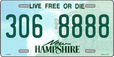 NH license plate 3068888