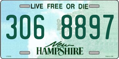 NH license plate 3068897