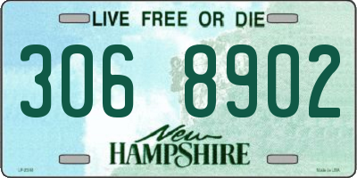 NH license plate 3068902