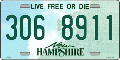NH license plate 3068911