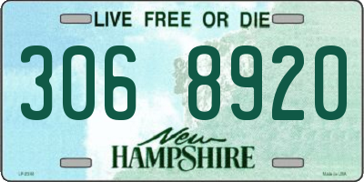 NH license plate 3068920