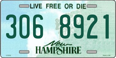 NH license plate 3068921