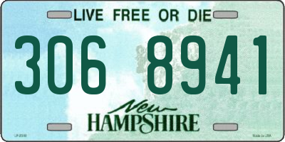 NH license plate 3068941