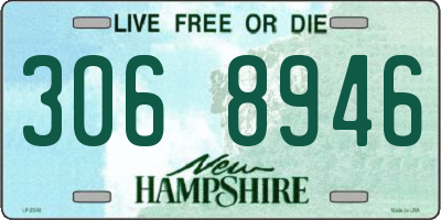 NH license plate 3068946