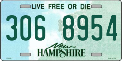 NH license plate 3068954
