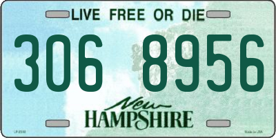 NH license plate 3068956