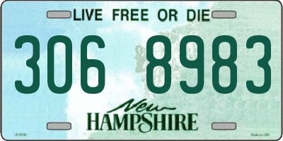 NH license plate 3068983