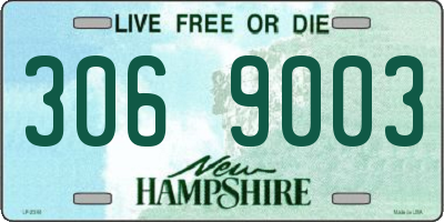 NH license plate 3069003