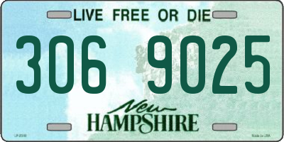 NH license plate 3069025