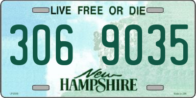NH license plate 3069035