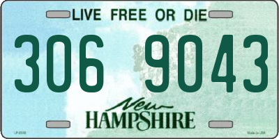 NH license plate 3069043
