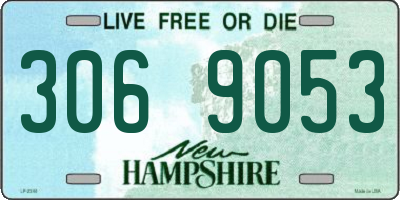 NH license plate 3069053