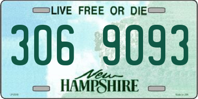 NH license plate 3069093