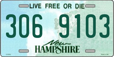 NH license plate 3069103
