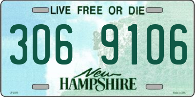 NH license plate 3069106