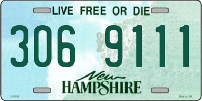 NH license plate 3069111